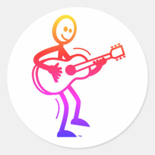 Dance SAM Round 3"x3" Aufkleber 6 Pack