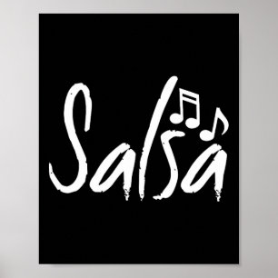 Dance Shirt Salsa Funny Dancing Geschenke Poster