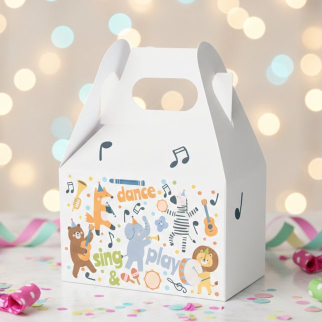 Dance sing and play kids birthday geschenkschachtel (Von Creator hochgeladen)
