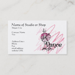 Dance Studio oder Shop Business Card Visitenkarte