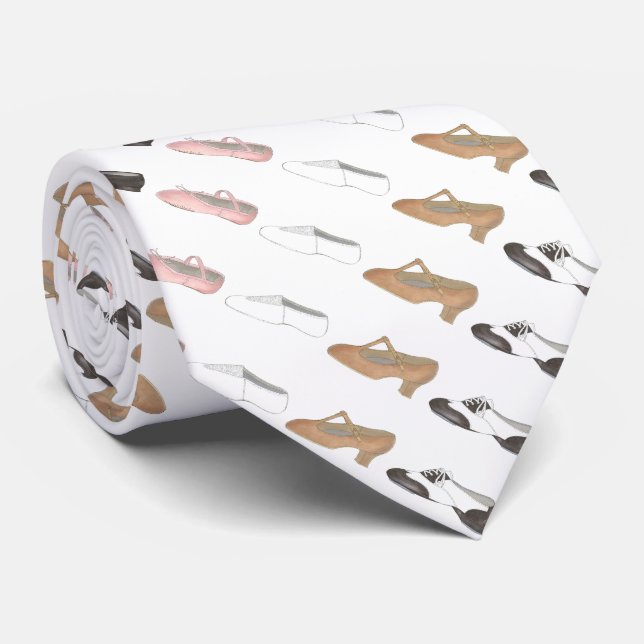 Dance Teacher Ballet Stich Jazz Lyrical Shoe Krawa Krawatte (Gerollt)