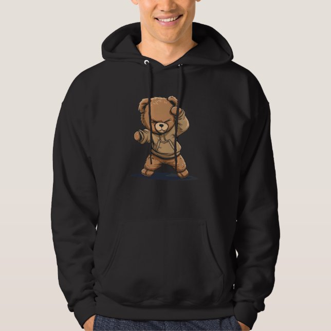 Dance Teddy Costume für lustige Bären Liebhaber Hoodie (Vorderseite)