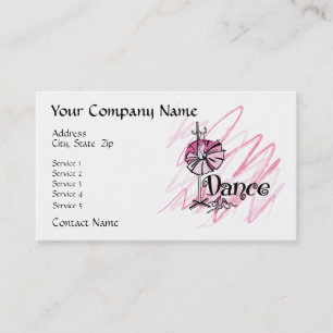Dance Theme Business Card Visitenkarte