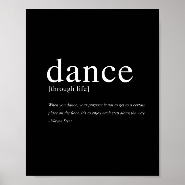 Dance Through Life - 8"x10" Art Print Poster (Vorne)