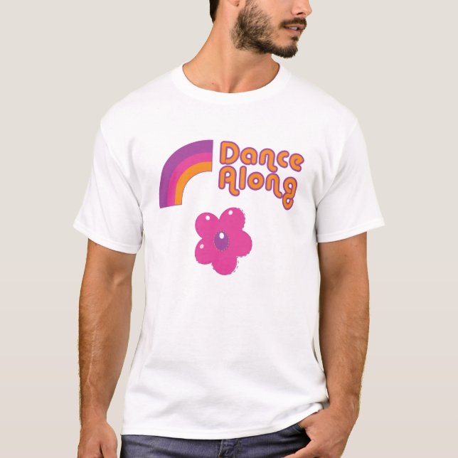 dancealong_full_front logo_proof, rainbow_dance… T-Shirt (Vorderseite)