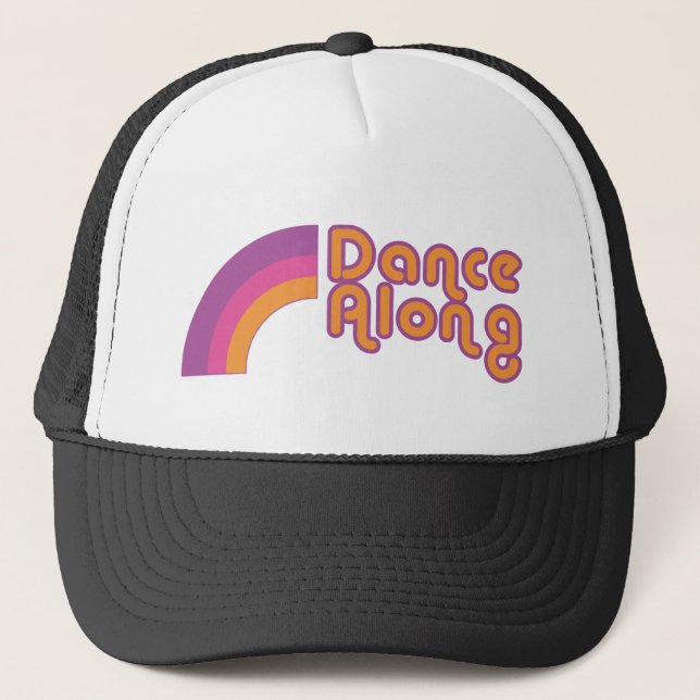 dancealong_rainbow_logo_cap truckerkappe (Vorderseite)