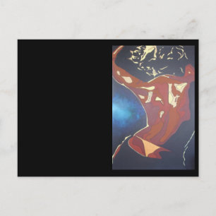 Dancefloor Diva Sommerurlaub Abstrakte Kunst, Dich Postkarte