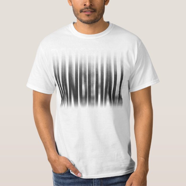 Dancehall Blurred Effect Typografy Reggae T-Shirt (Vorderseite)