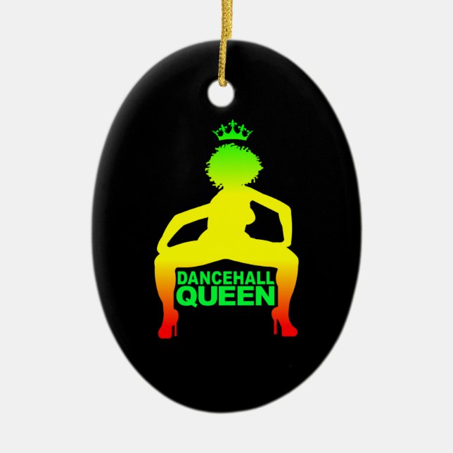 Dancehall Queen Keramik Ornament (Vorne)