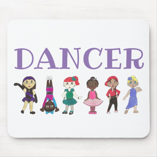 DANCER Ballet Stich Jazz Lyrical Acro Dance Teache Mousepad (Vorne)