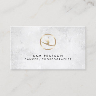 Dancer Choreograf Dancer Icon Business Card Visitenkarte