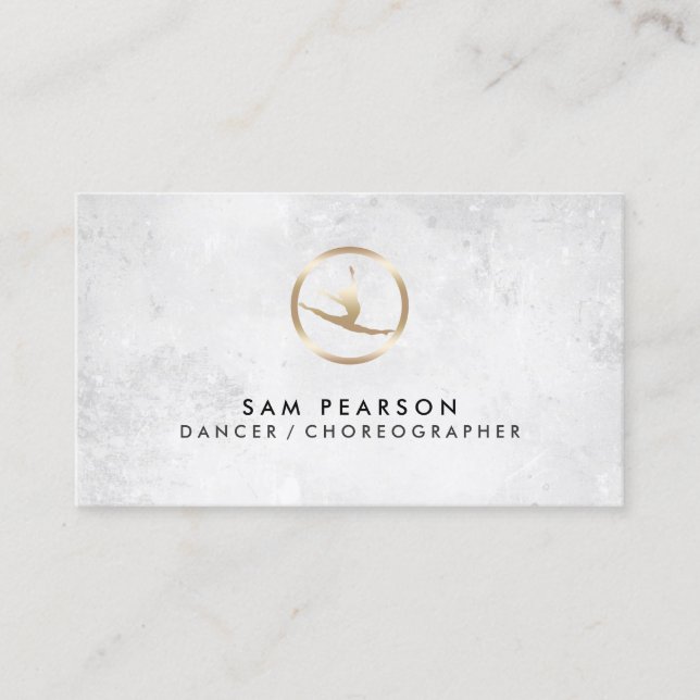 Dancer Choreograf Dancer Icon Business Card Visitenkarte (Vorderseite)