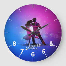 Dancer Clock für Tanzliebhaber mit Tango Große Wanduhr