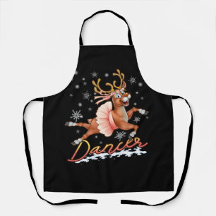 Dancer Frohe Weihnachtsfeier Rentier Deer Xmas Schürze