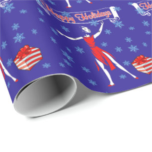 Dancer Happy Holidays Geschenkwrap Geschenkpapier