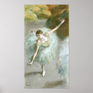 Dancer in Green, Edgar Degas Poster