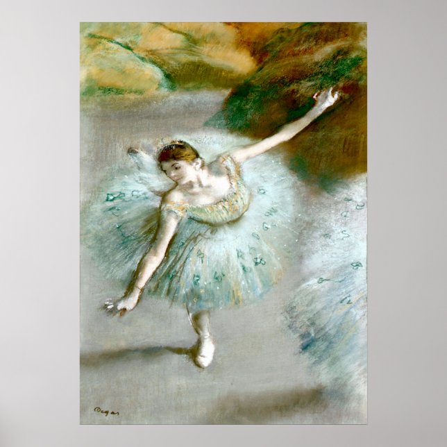 Dancer in Green - Edgar Degas Poster (Vorne)