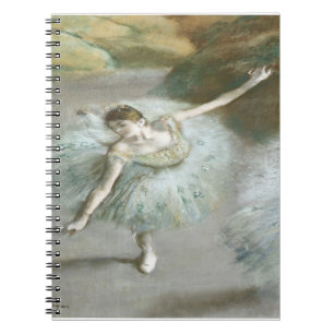 Dancer in Green von Edgar Degas Notizblock