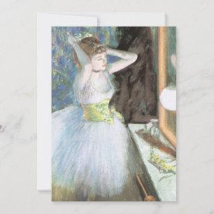 Dancer in ihrem Dressing Room von Edgar Degas Einladung