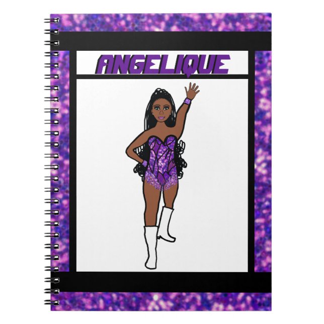 Dancer Lila Fringe Notebook #1 Notizblock (Vorderseite)