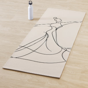 Dancer Line Art Yogamatte
