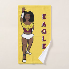 Dancer/Majorette Handtuch Maroon Gold Adler A