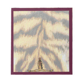 Dancer Notepad Maroon Tiger #1 Notizblock