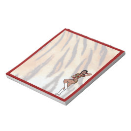Dancer Notepad Red Tiger #2 Notizblock