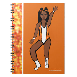Dancer Orange Spark Notebook #1 Notizblock