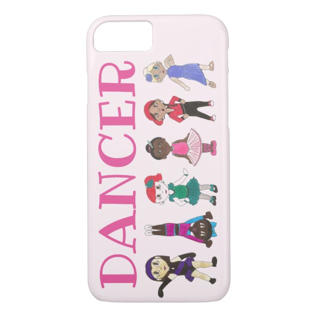 DANCER Pink Ballerina Girl Stich Jazz Acro Hip Hop Case-Mate iPhone Hülle (Rückseite)