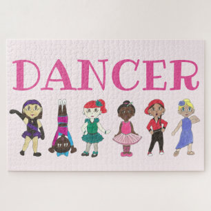 DANCER Pink Ballerina Stach Tanzlehrer Puzzle