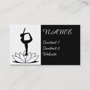 Dancer Pose - Yoga Business Card Visitenkarte