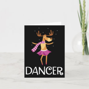 Dancer Prancer Weihnachtsfest Rentier Karte