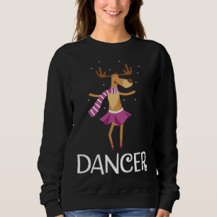 Dancer Prancer Weihnachtsfest Rentier Sweatshirt
