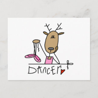 Dancer Rentier T - Shirt und Geschenke Postkarte