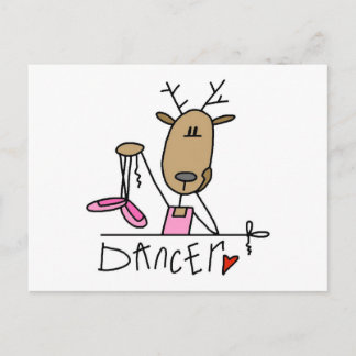 Dancer Rentier Tshirts und Geschenke Postkarte