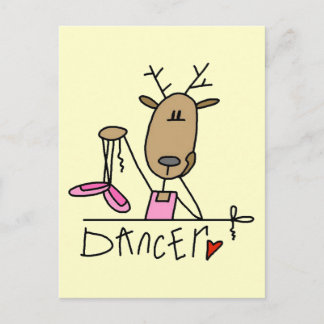 Dancer Rentier Tshirts und Geschenke Postkarte