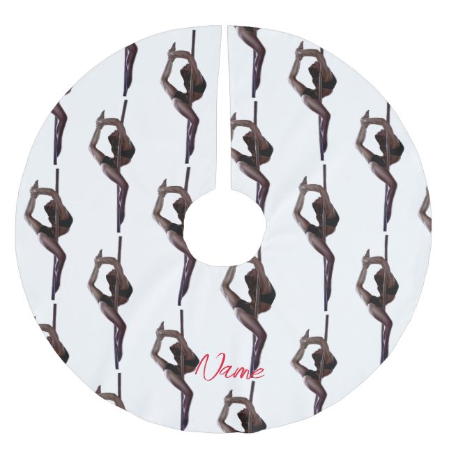 Dancer Thunder_Cove Polyester Weihnachtsbaumdecke (Vorderseite)