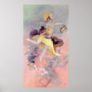 Dancer with a Basque Tambourine Poster