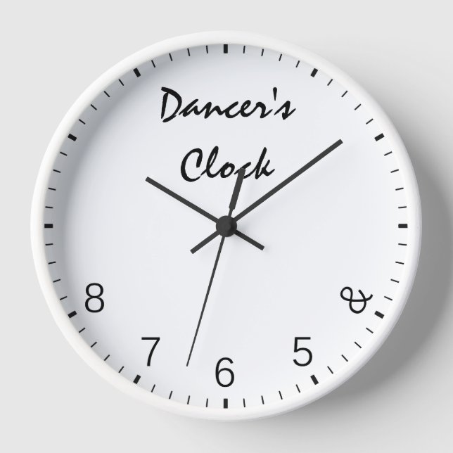 Dancers Clock - Funny Dancing Dance Spaß 5678 Uhr (Vorderseite)