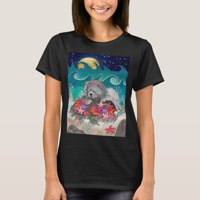 DANCIN MIT DER STARZ blauen Chow wählen Sie Stil T-Shirt (Vorderseite)