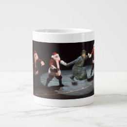 Dancin' Santas & Chassid Jumbo-Tasse