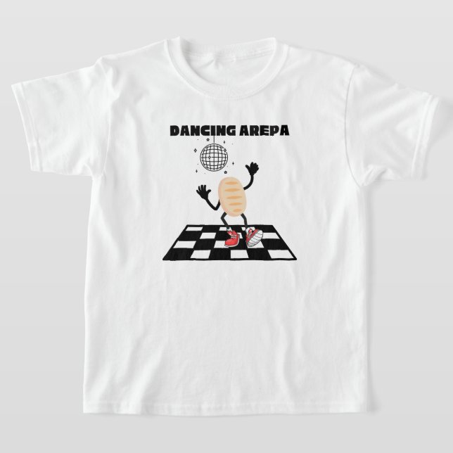 Dancing Arepa Funny Bilingual Venezuelan Arepa T-Shirt (Ablage )