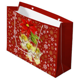 Dancing Baby Angels mit Snowflakes Große Geschenktüte