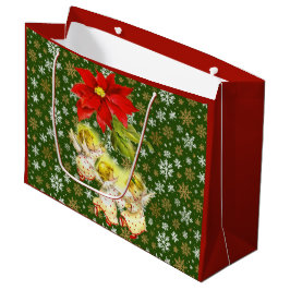 Dancing Baby Angels mit Snowflakes Große Geschenktüte