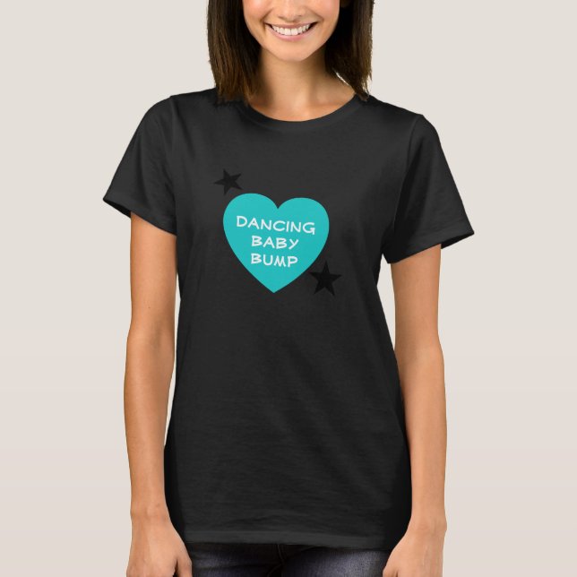 Dancing Baby Bump Maternity T - Shirt (Vorderseite)