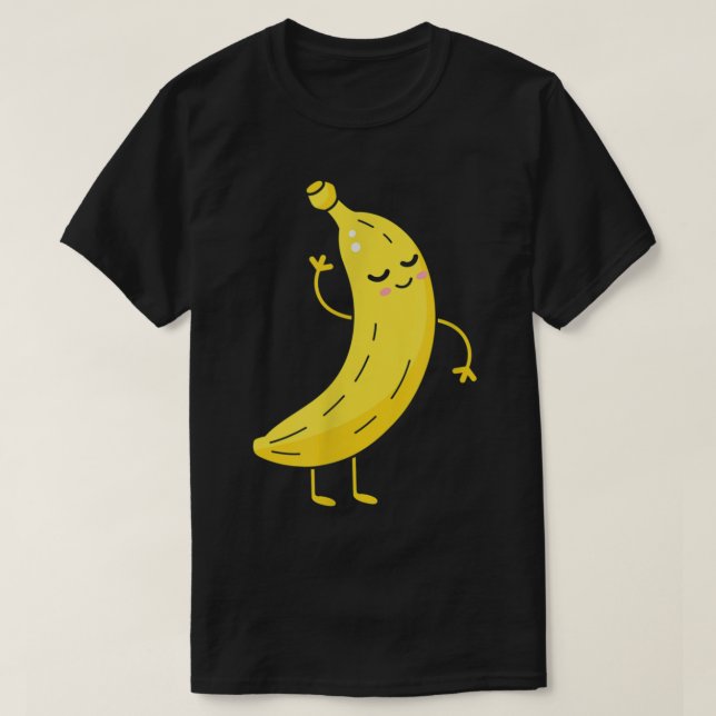 Dancing Banana Funny Cartoon Design T-Shirt (Design vorne)
