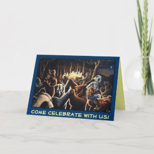 Dancing Bears Card Bär Art Print Einladungen Karte