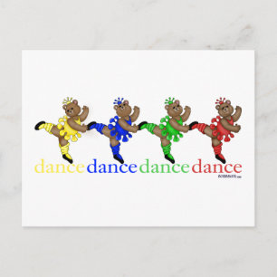 Dancing Bears Postkarte