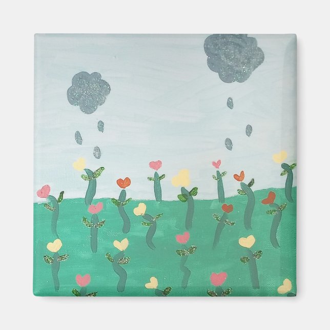 Dancing Blume Magnet (Vorne)